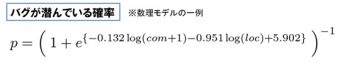 図2. データに基づいた数理モデル式の例