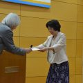 表彰の様子の写真です