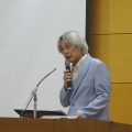 大橋学長による挨拶の写真です