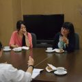 工学部長との懇談会の様子1