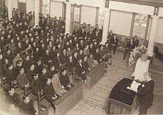 Opening ceremony (November 11, 1949: courtesy of Fusae Koike)