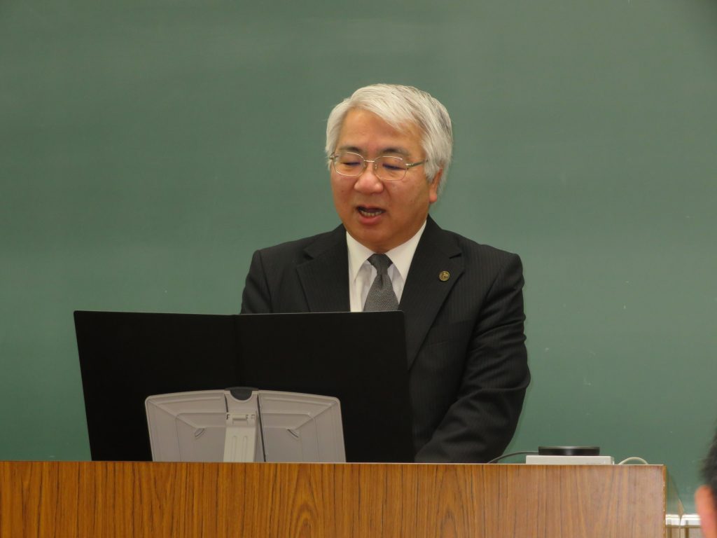 満田機構長による開会挨拶