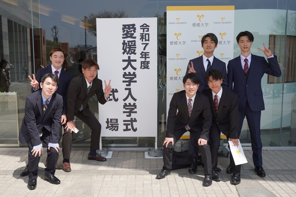入学生の記念写真
