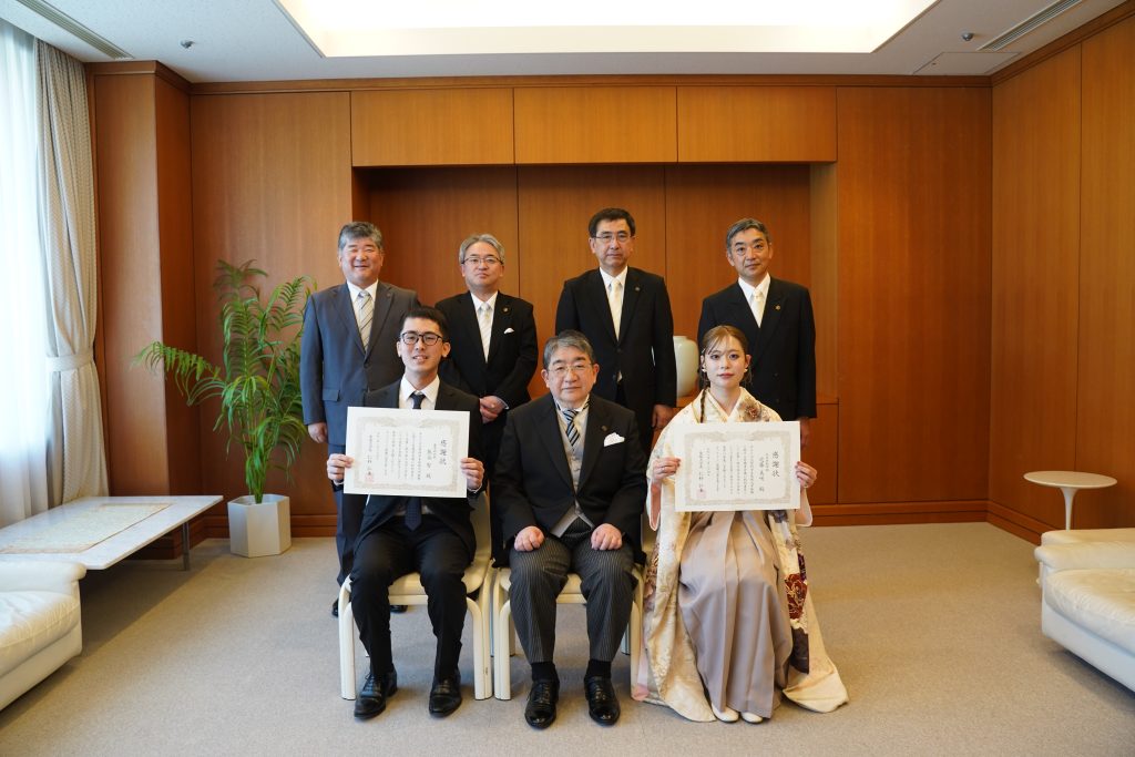 学生感謝状授与式の様子